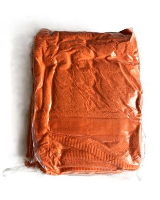 Tuiste set asciugamani in cotone color arancio