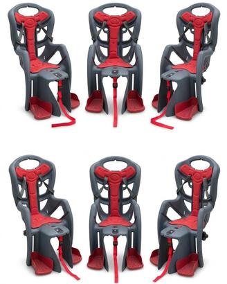 Seggiolino Bici posteriore con imbottitura e cintu