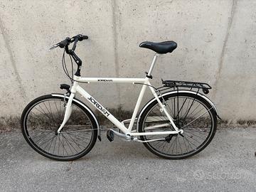 City bike bianca usata pocchissimo ruota 28