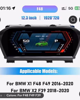 Cruscotto Digitale per BMW (Carplay android auto)