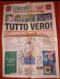 CAMPIONI DEL MONDO GAZZETTA DELLO SPORT 10/07/2006