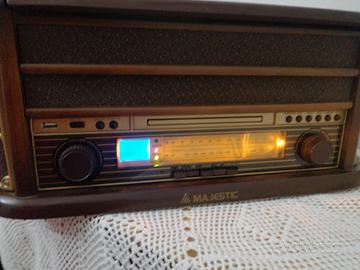 Radio Giradischi Vintage Majestic (FM/AM, Vinili, 