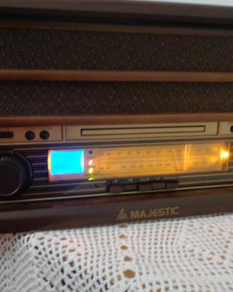 Radio Giradischi Vintage Majestic (FM/AM, Vinili, 
