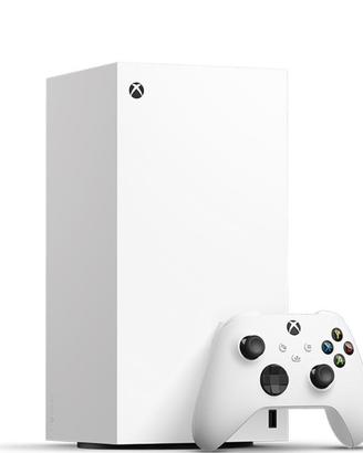 Xbox Serie X bianca, 2 joystic e cuffie
