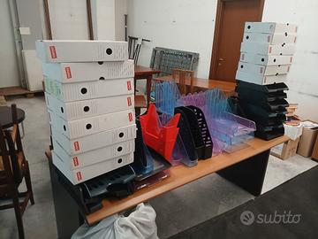 lotto scatole archivio e cassette portadocumenti 