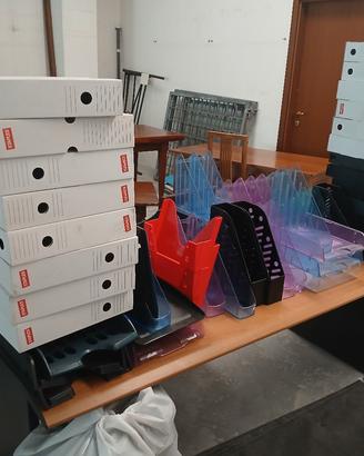 lotto scatole archivio e cassette portadocumenti 