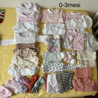 Set vestiti neonata 0-6 mesi