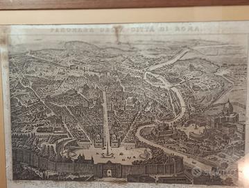 Mappa antica della città di roma