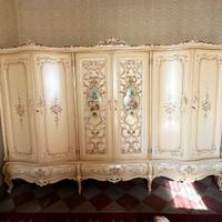 Armadio veneziano dipinto a mano
