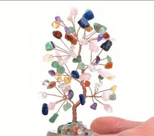 Albero della vita vere pietre 7 chakra NUOVO