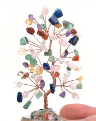 Albero della vita vere pietre 7 chakra NUOVO