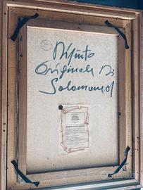 Dipinto a olio “bosco” Salomone con certificato