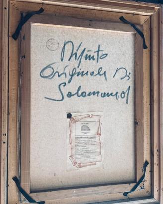 Dipinto a olio “bosco” Salomone con certificato