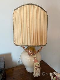 GRANDE LUME IN CERAMICA CON PARALUME E LAMPADINA