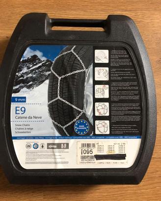 Catene da neve E9 9mm Nuove – Misura