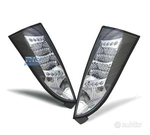 FANALI LED FORD FOCUS MK1 98-04 FONDO NERO CROMO