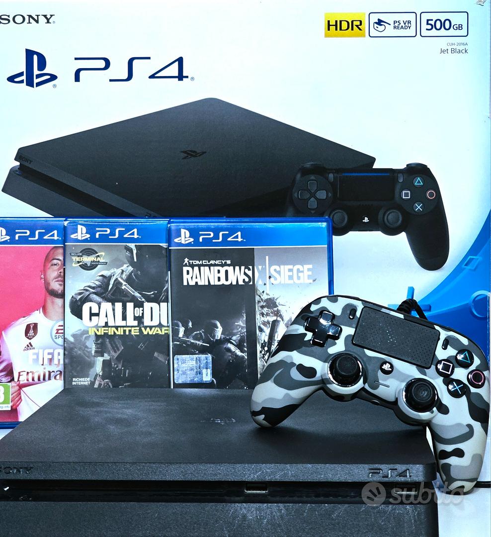 Playstation 4 - 500GB ( 3 giochi inclusi ) - Console e Videogiochi In  vendita a Catania