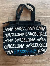 Tote Bag Robin Ruth Barcelona Nera Cotone