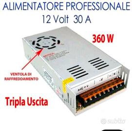 Alimentatore Stabilizzato 12V 30A 360W Trasformato