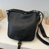 Borsa Prada uomo tracolla nera in vitello vintage