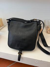Borsa Prada uomo tracolla nera in vitello vintage