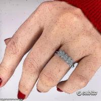 FEDINA ORO 18kt. CON 5 DIAMANTI NAVETTE NATURALI