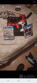 playstation 4 con 4 joystik e 2 giochi