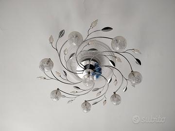 lampadario moderno con lampadine led.