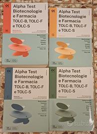 Collezione libri Alpha test per TOLC-B,F,S 