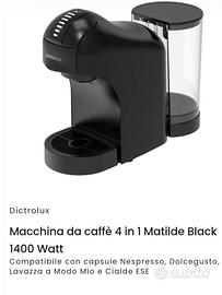 Macchina caffè 4 tipi di capsule