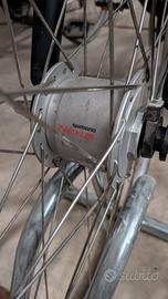 Ruota 700  Con Dinamo Al Mozzo  E Convertitore USB