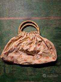 Borsa vintage in tessuto anni '50-'60