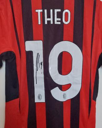 Maglia Milan Theo #19 M originale firmata