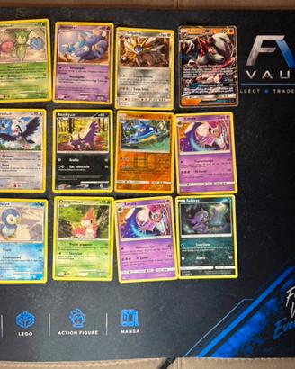 Lotto 12 Carte Pokémon Lycanroc GX Holo Reverse