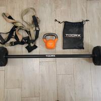 Set Toorx Power Pump 20 kg + Trx + Kattlebell