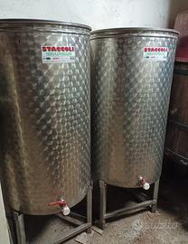 n.2 contenitori inox per alimenti 300 LT, 