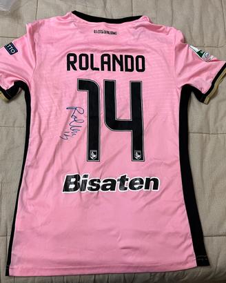 Maglia Palermo Legea Rolando autografata