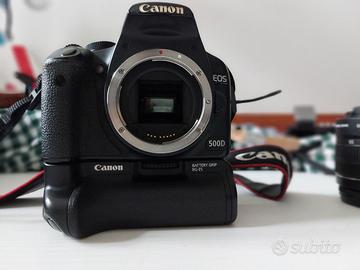 CANON EOS 500D Corpo macchina + Battery Grip