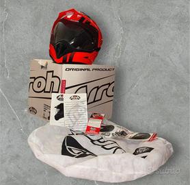 Casco Airoh S5 line rosso  - Taglia M -  Nuovo