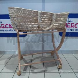CULLA VIMINI BASE LEGNO CHIARO ROTELLE