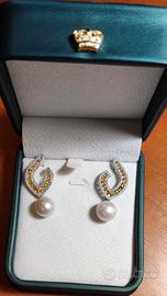 Nuovi Orecchini in argento 925 con perle naturali