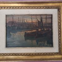Walter Lazzaro olio su tavola