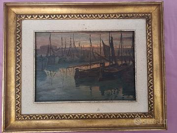 Walter Lazzaro olio su tavola