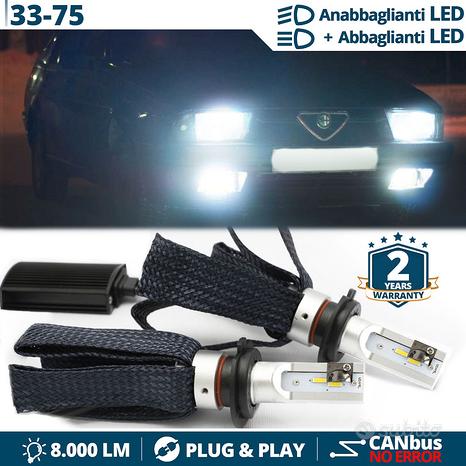 Kit Luci LED H4 per Alfa Romeo 33 75 CANbus 6500K