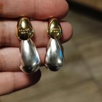 Orecchini Celine vintage bicolore