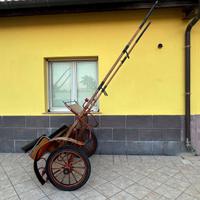 Calesse ruote in legno