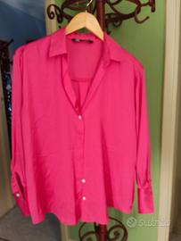 camicia zara rosa nuova