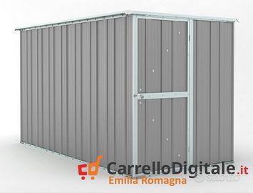 Deposito attrezzi giardino 175x307cm grigio chiaro