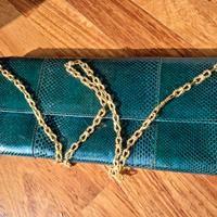 BORSA IN RETTILE VERDE