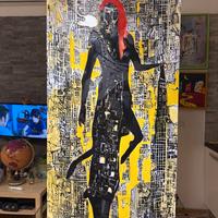 Quadro / opera pop art su alluminio 60x120